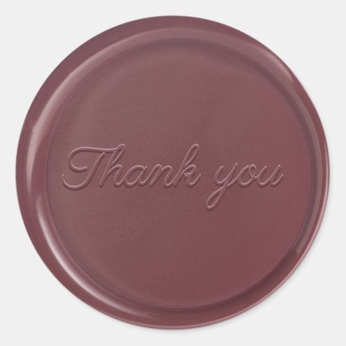 Thank you Mulberry Wax Seal Sticker