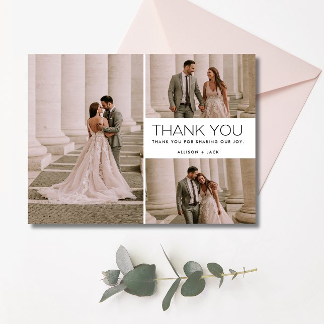 Thank You Multi Photo Collage Wedding (Thank You Multi Photo Collage Wedding)