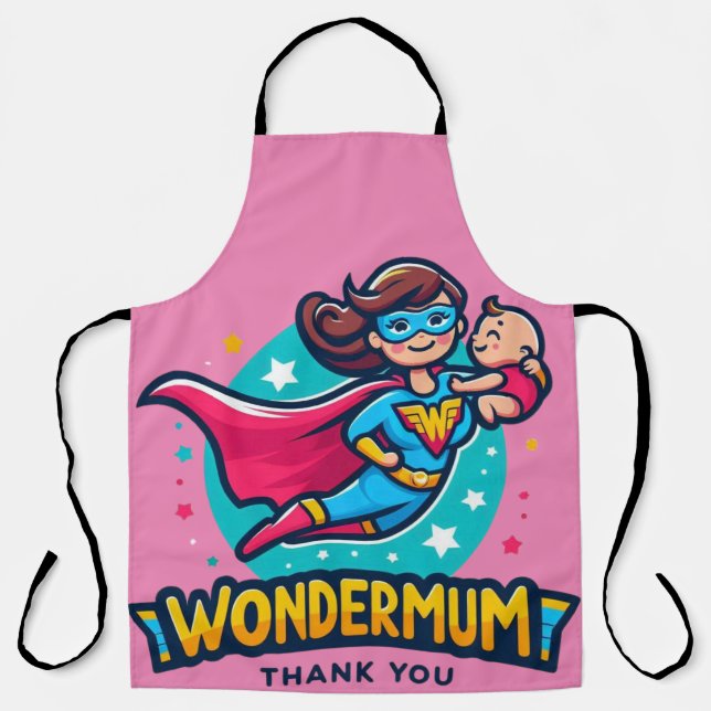 Thank you Mum! T-Shirt Apron (Front)
