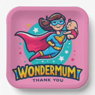 Thank you Mum! T-Shirt Paper Plates