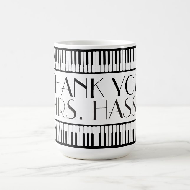 Thank You Music Teacher Coffee Mug (Center)