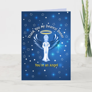 Thank you My Dearest Donor - Blue Card