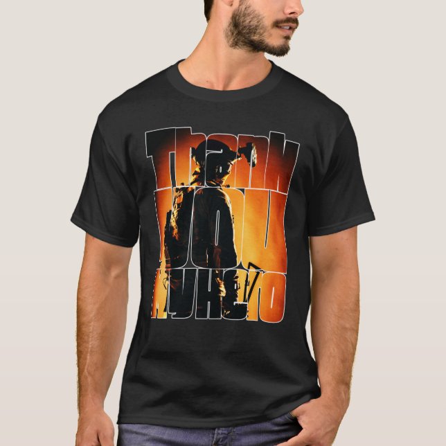Thank You My Hero Military Veteran  4 T-Shirt (Front)