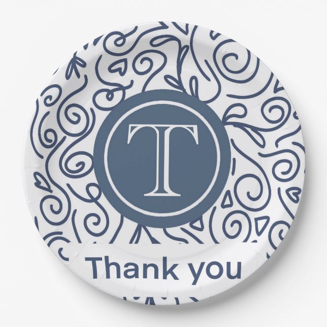 Thank You Napkin Paper Plates (Front)
