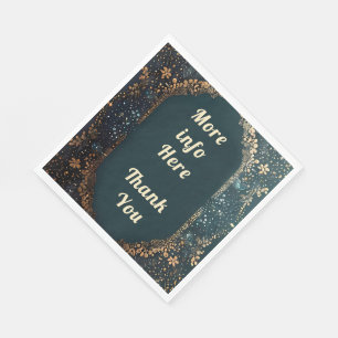 Thank you napkins wedding décor