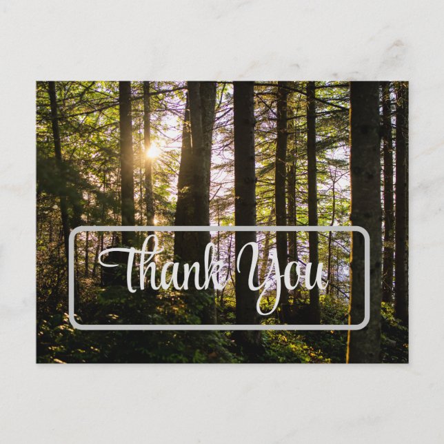 Thank you, nature, Customizable Postcard (Front)