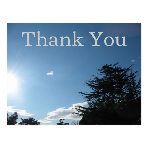 Thank You nature Postcard | Zazzle