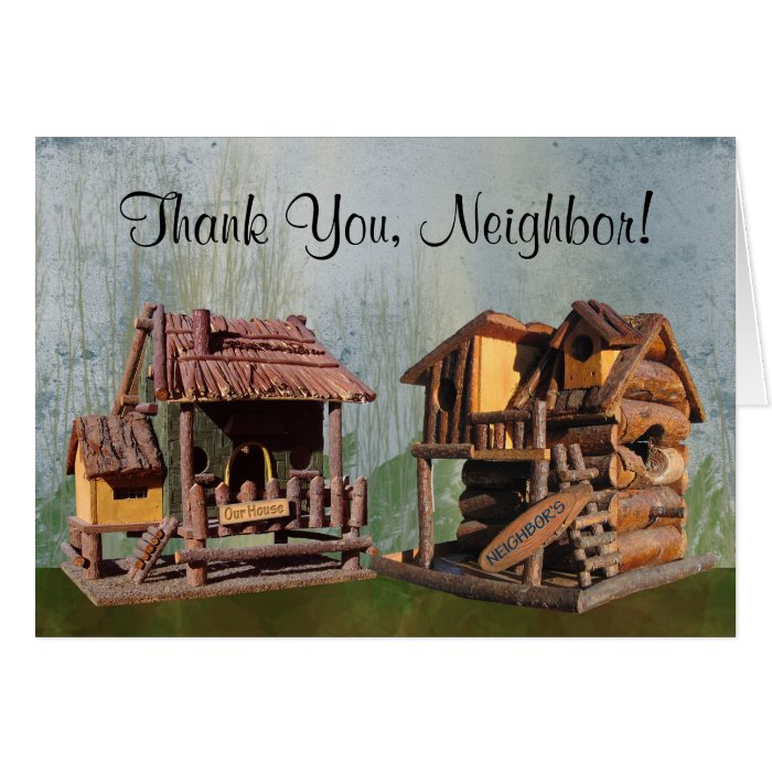 Thank You, Neighbor Card Zazzle