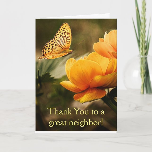 Thank You Neighbor,Custom Flower Garden Floral (Front)