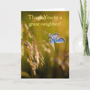 Thank You Neighbor,Custom Flower Garden Floral Card