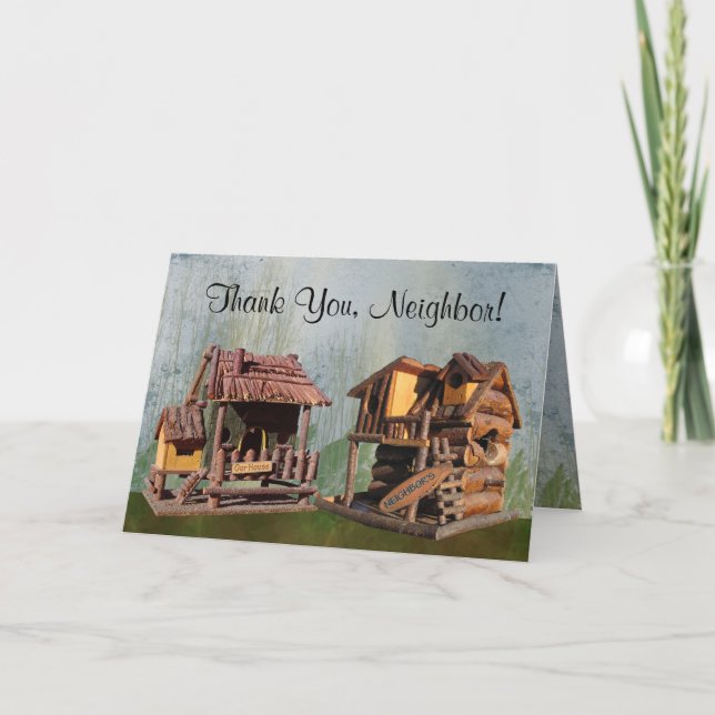 Thank You, Neighbor Letterpress Thank You Card (Front)