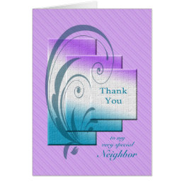 Thank You Neighbor Cards - Greeting &amp; Photo Cards | Zazzle