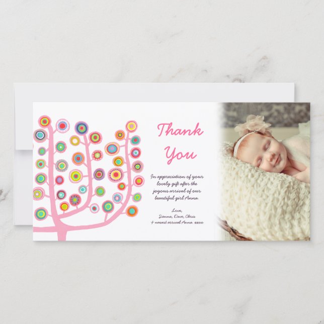 Thank You New Baby Arrival Gift Photocard (Front)