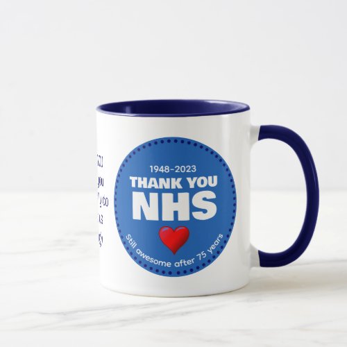 THANK YOU NHS 75 Years Mug