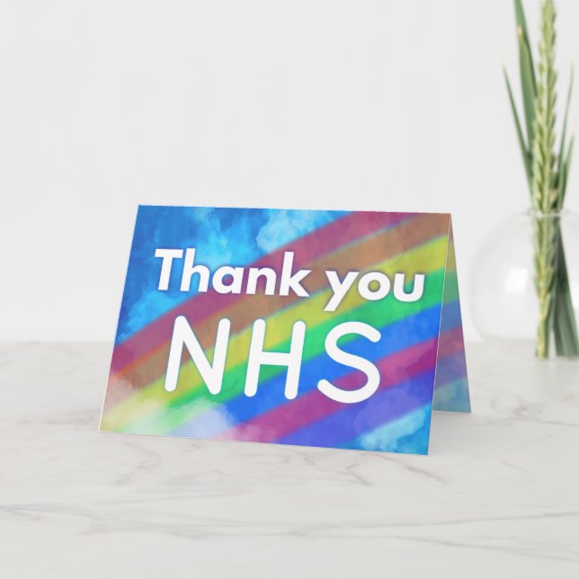 Thank you nhs card (Front)