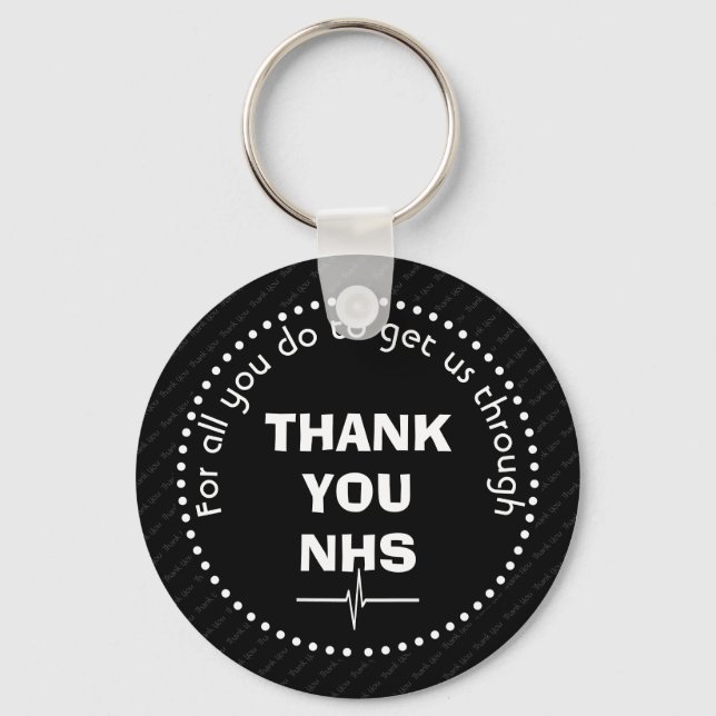 THANK YOU NHS Custom Supporter Keychain (Front)