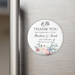 Thank You nikah muslim wedding favor floral Classi Magnet<br><div class="desc">Thank You nikah muslim wedding favor floral Classi magnet</div>