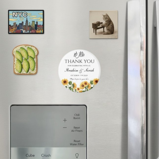 Thank You nikah muslim wedding favor floral  Magnet (Creator Uploaded)