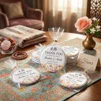 Thank You nikah muslim wedding favor floral