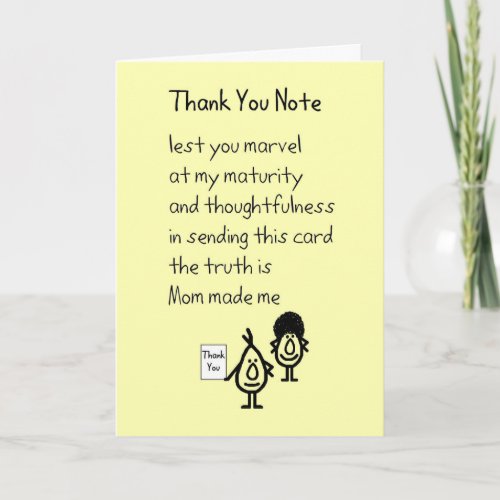 Thank You Note _ A funny thank you poem