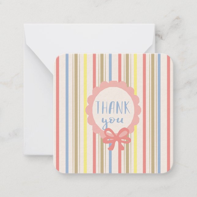 Thank you Note Card: (Front)