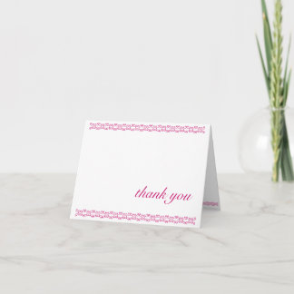 thank you note card