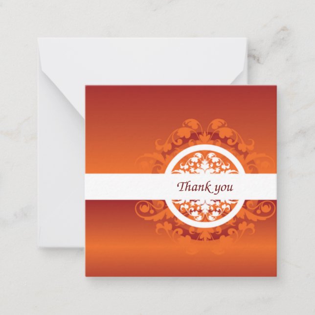 Thank you note card (Front)