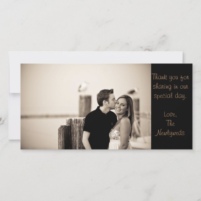 Thank you note card (Front)