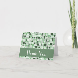 Thank You Note Card (Cobblestone Green)