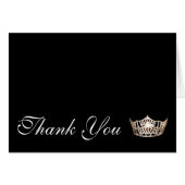 Thank You Note Card Pageant Crown (Front Horizontal)