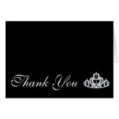 Thank You Note Card Tiara (Front Horizontal)