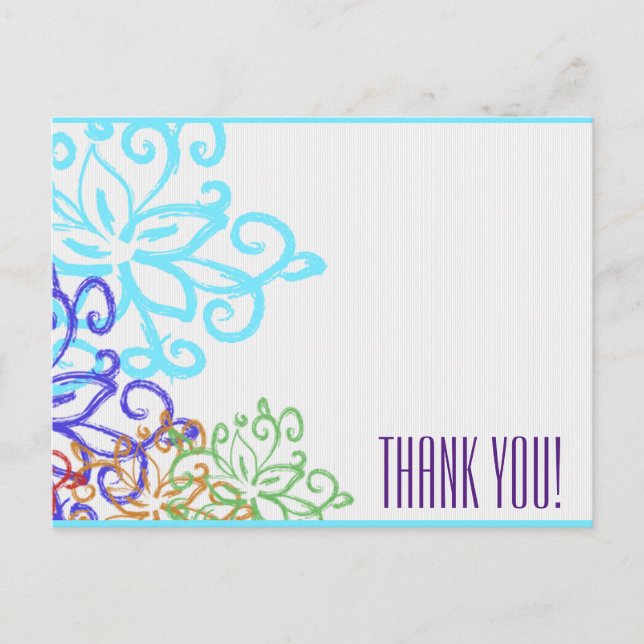 Thank You Note - Double-sided Postcard (Front)