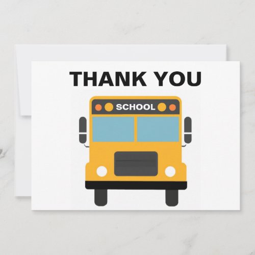 Thank You Note for School Bus Driver Invitation