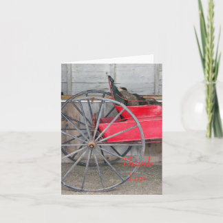Thank You Note - Shaker Buggy Card