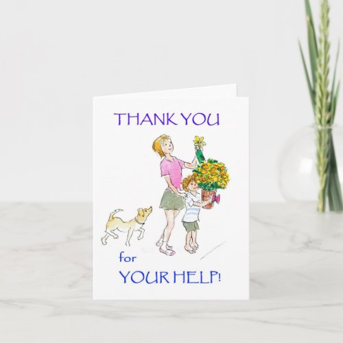 Thank You Notecard for Help Received