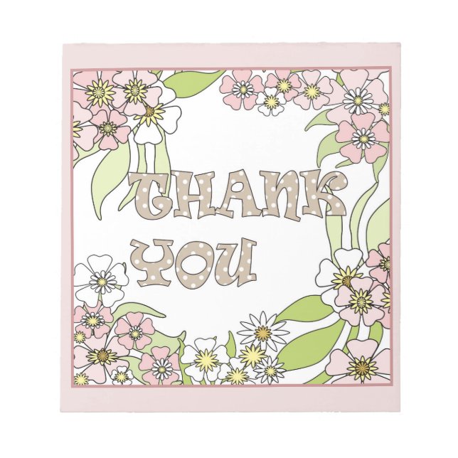 Thank you notepad (Front)