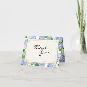 Thank You Notes Blue Hydrangea Lace Floral Formal