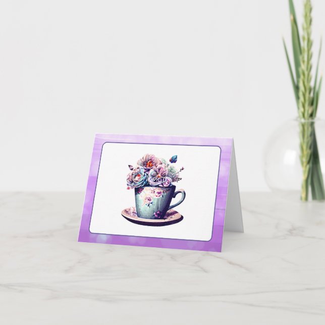 Thank You Notes | Pretty Vintage Teacup (Front)