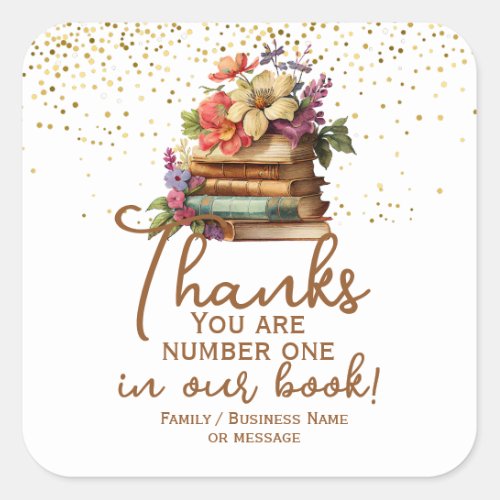 Thank You Number One in Our Book Bookplate