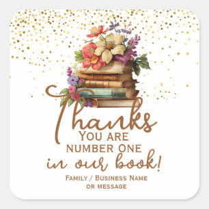 Thank You Number One in Our Book Bookplate