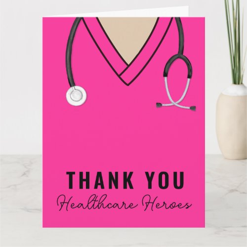 Thank You Nurse and Doctor Card