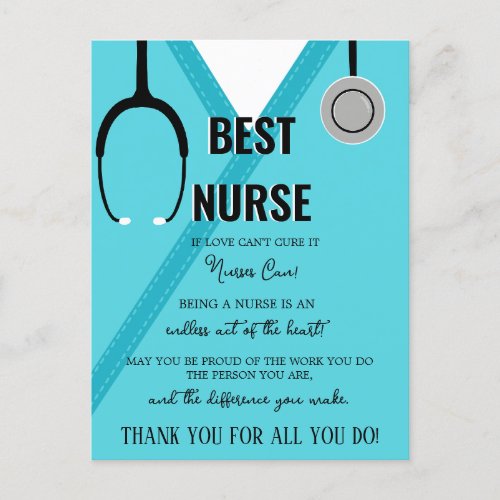 Thank You Nurse and Doctor Card 