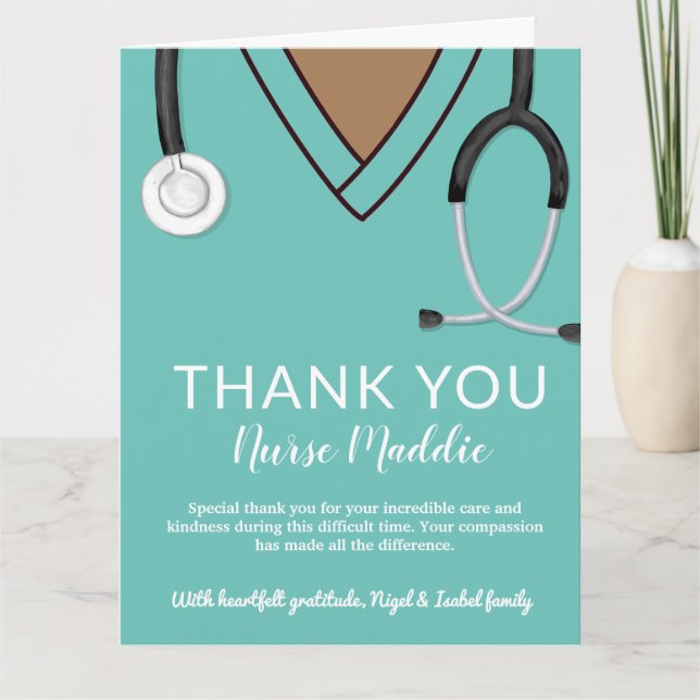 Thank You Nurse and Doctor Card (Front)
