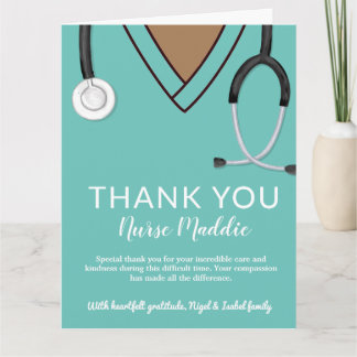 Thank You Nurse and Doctor Card