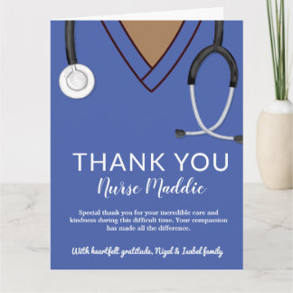 Thank You Nurse and Doctor Card