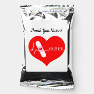Thank You Nurse Appreciation Heart Coffee Drink Mix