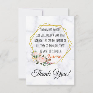 Thank you Nurse card - Nurse day - Nurse week card