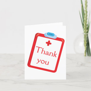 Thank You Nurse, Doctor, Medical Theme Card