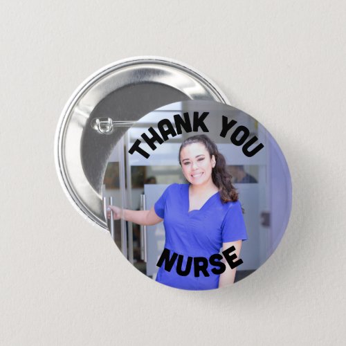 thank you nurse photo standard  2 Inch Button
