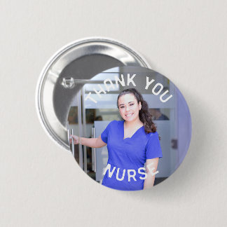 thank you nurse photo standard  2¼ Inch Button